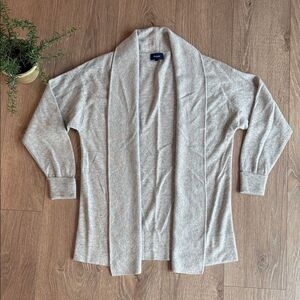 100% CASHMERE FACONNABLE FRENCH OPEN FRONT CARDIGAN RETAILS $395